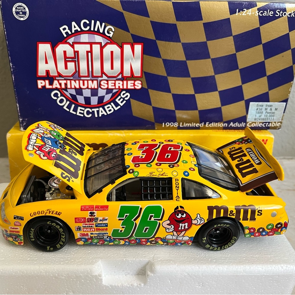 1998 Ernie Irvan #36 M&M 50th Anniversary Elite Grand Prix 1/24 Die-cast